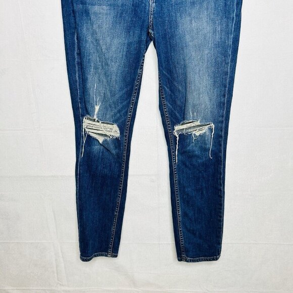 PAIGE Carter Slim Distressed Jeans In Amanda Destructed Size 28 (28x27) - Picture 3 of 11